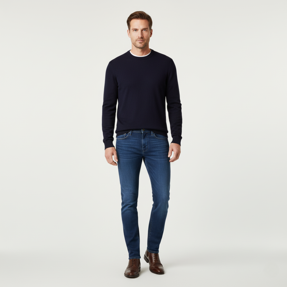 Jude | Men's Slim Fit Jeans Light Blue Stretch