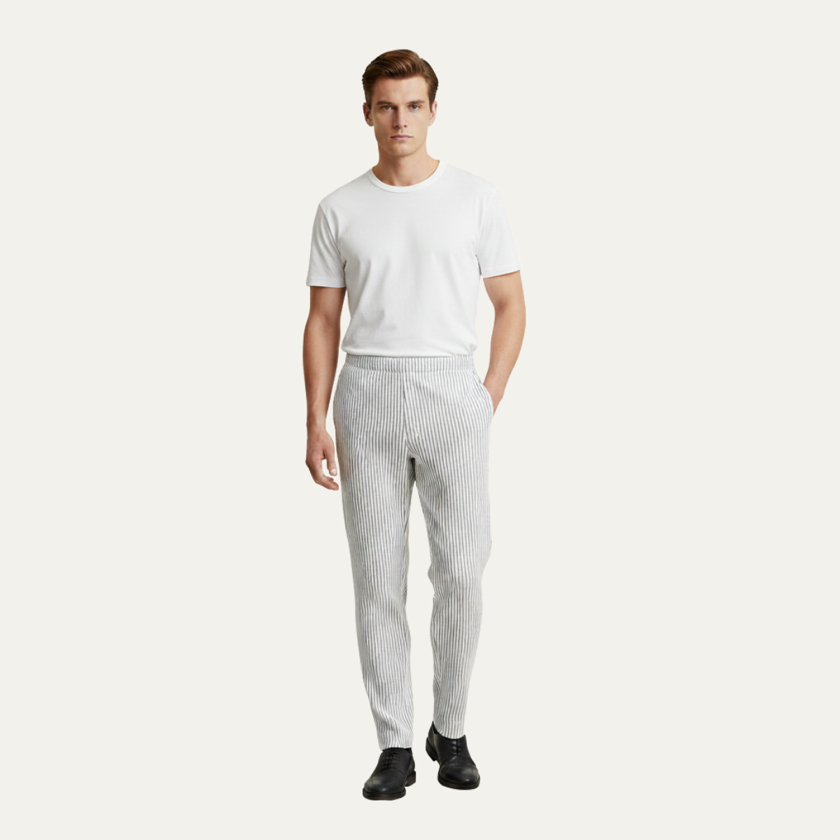 Sage | Men's Lightweight Pleated Dress Pants Gray