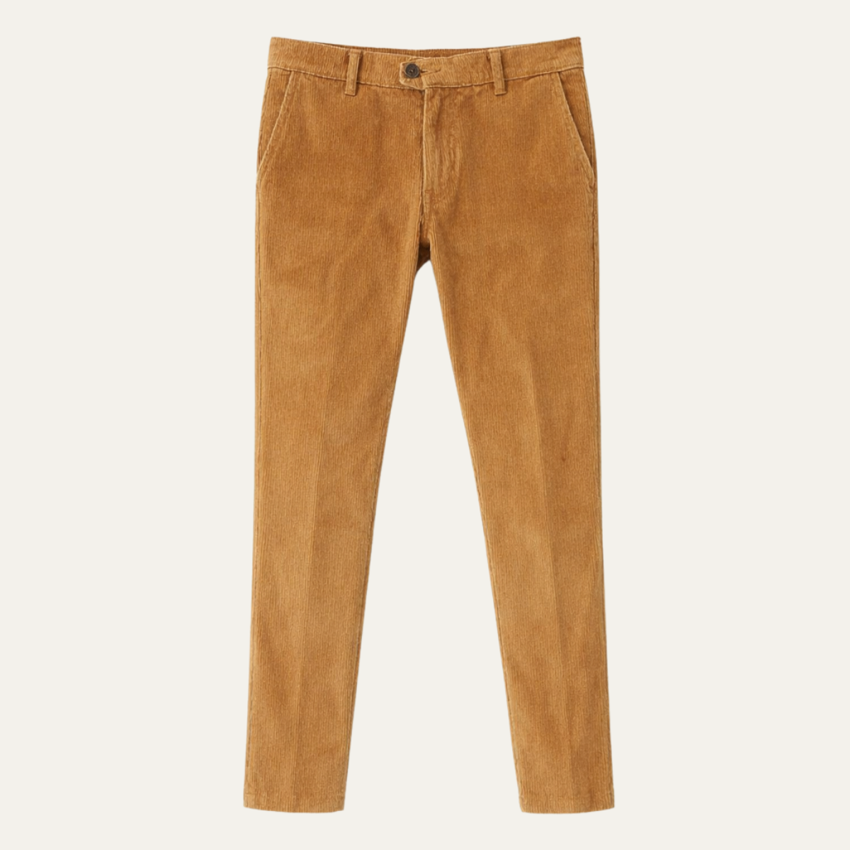 Bram | Men's Casual Corduroy Pants Brown Stretch