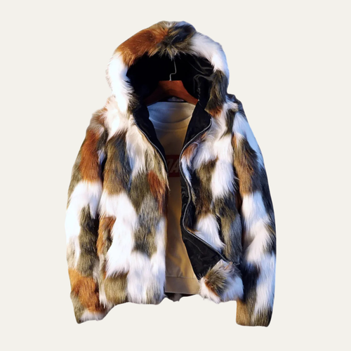 Dama Washington Axel men's faux fur puffer jacket multicolor - view 2