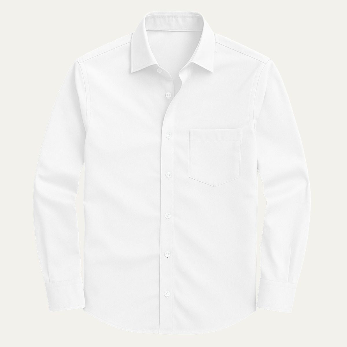 Omar | Men's Button Up Shirt Light Blue Long Sleeve Pocket