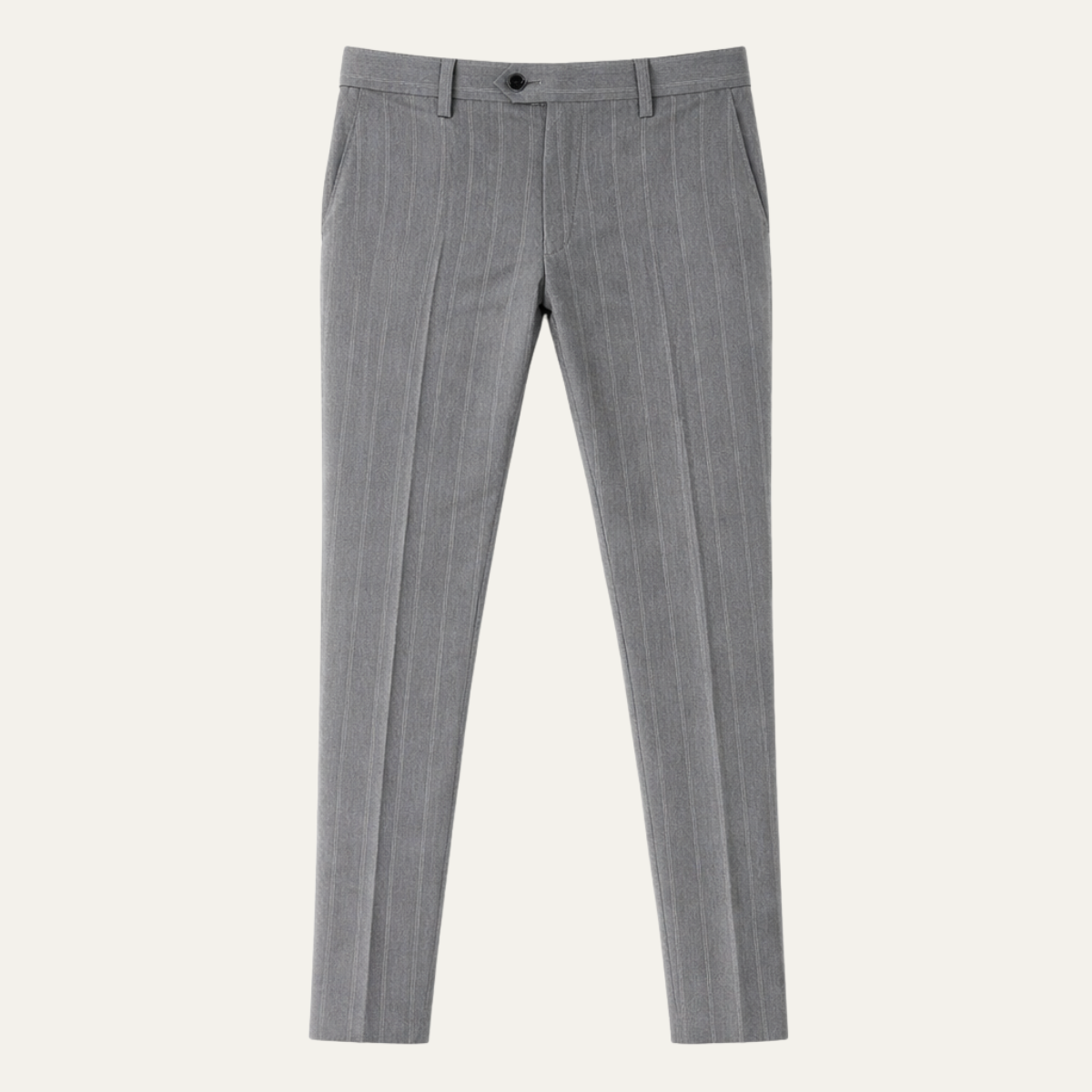 Cruz | Men's Slim Fit Dress Pants Gray Pinstripe