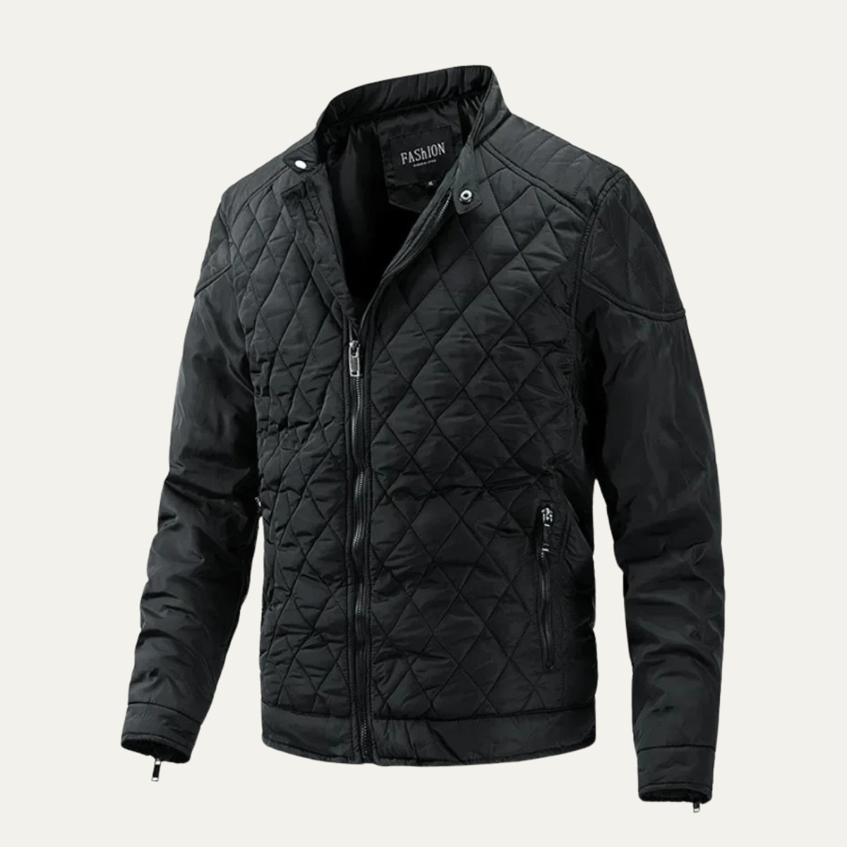 Axel | Men's Quilted Jacket Black