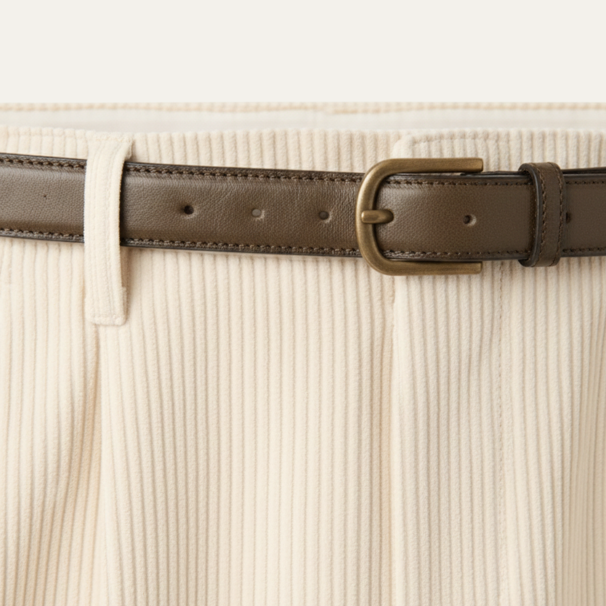 Nash | Men's Smart Casual Pleated Dress Pants Cream
