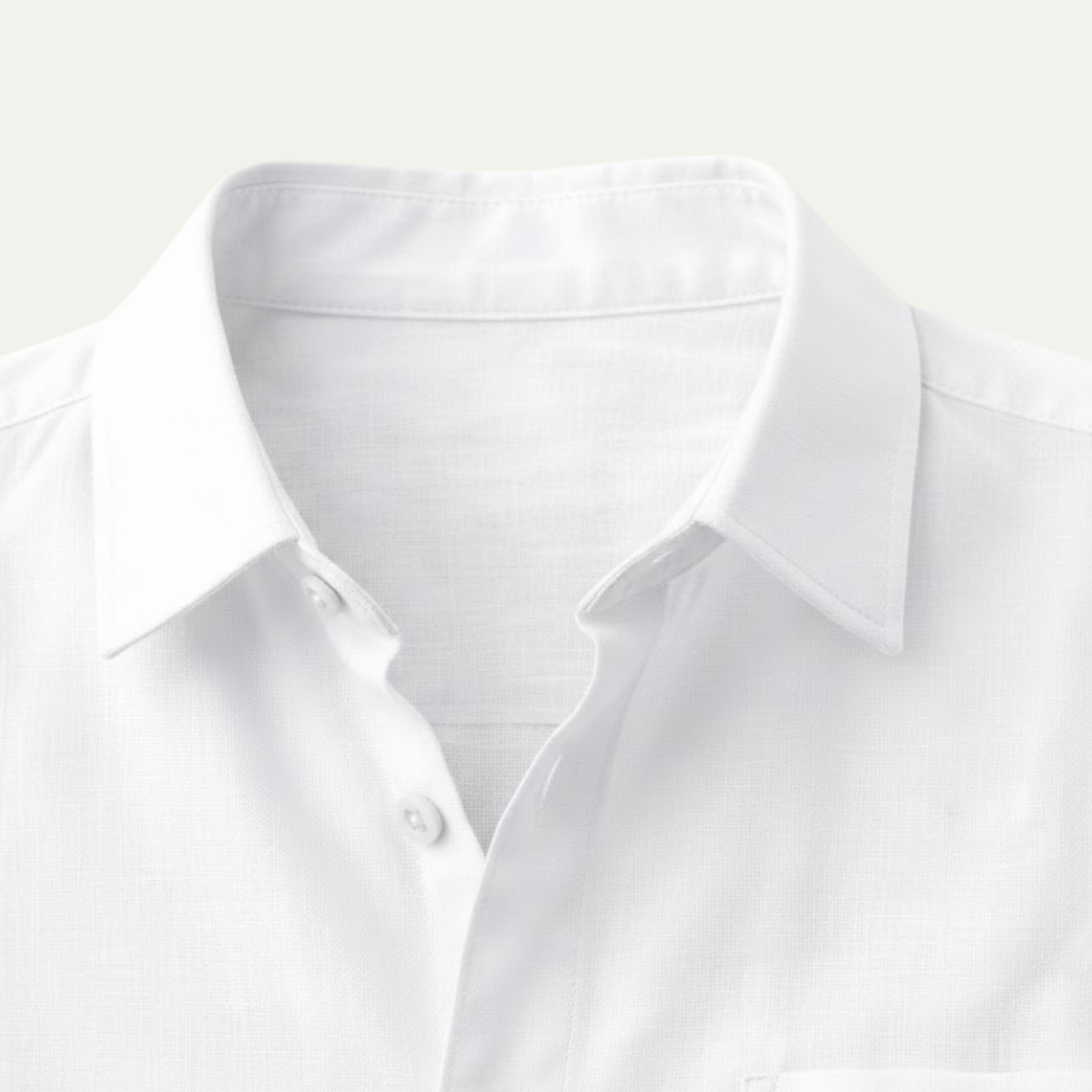 Axel | Men's Linen Set White Button Up Shirt Cropped Pants