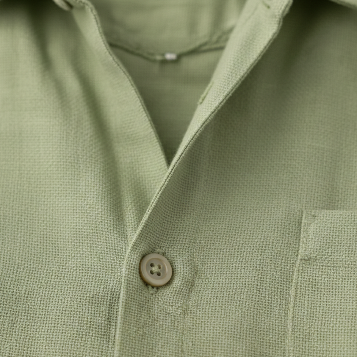 Eli | Men's Linen Shirt Shorts Set Sage Green