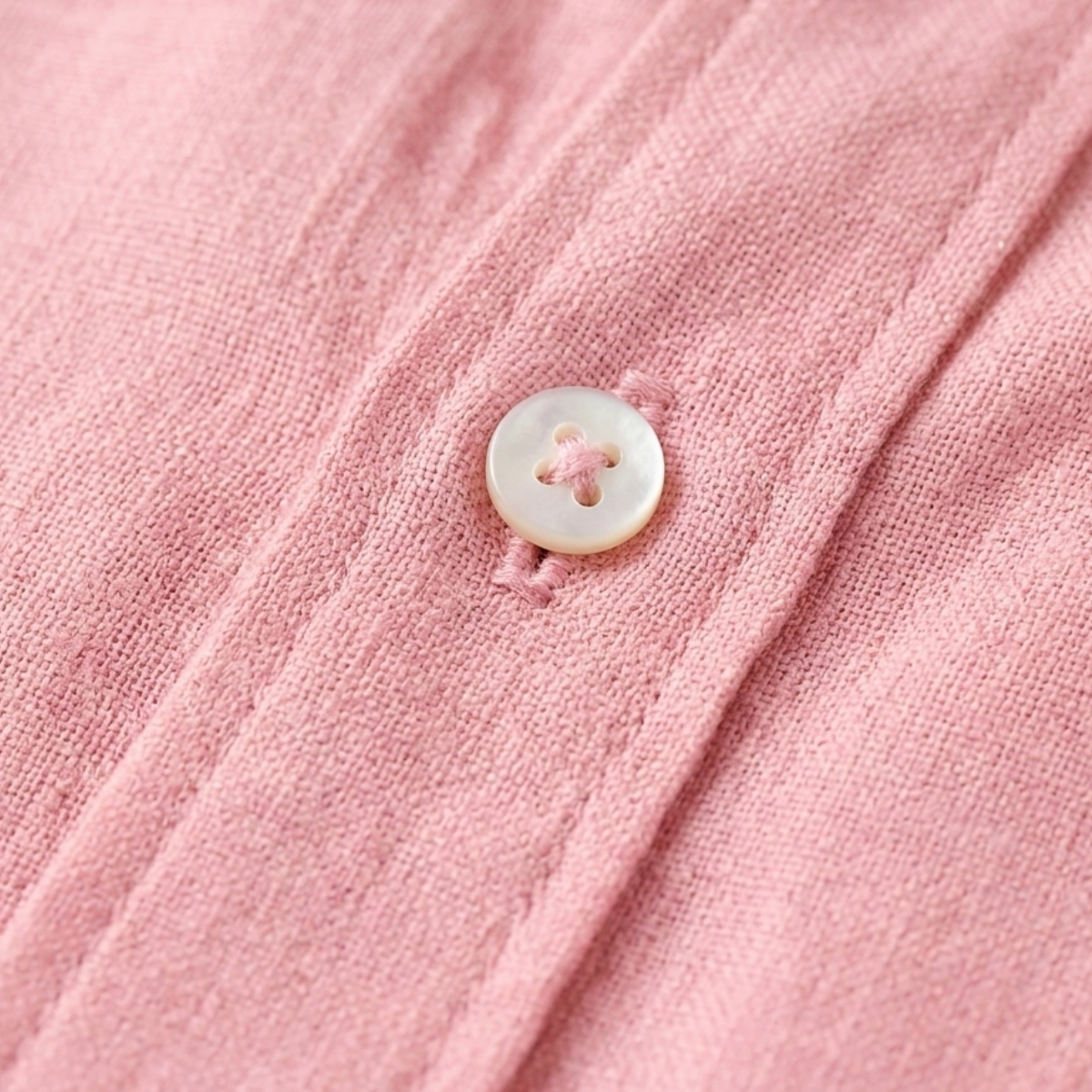 Maxim | Men's Linen Shirt Pink Long Sleeve Button Up