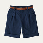Dama Washington Rowan men's tailored pleated shorts navy - view 9