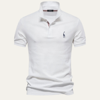 Dama Washington Axel men's polo shirt white - front view