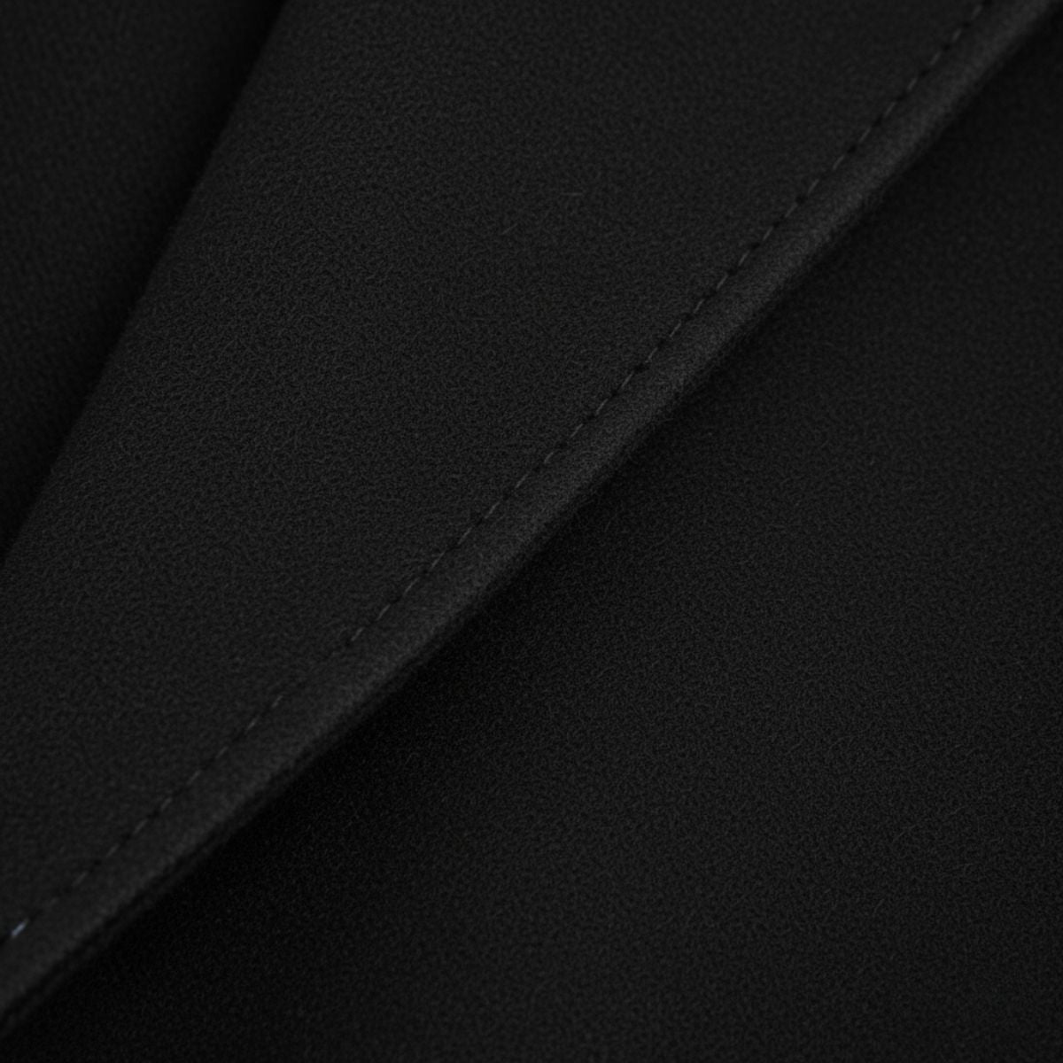 Callum | Men's Wool Overcoat Black Belted Long