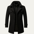 Dama Washington Demi men's wool blend pea coat black - view 8