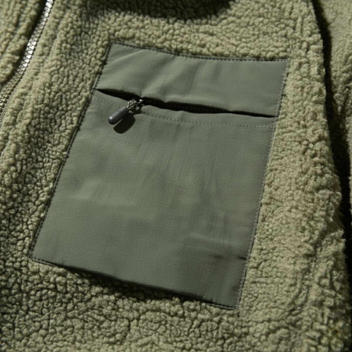 Blake | Men's Fleece Jacket Sage Green Zip Up