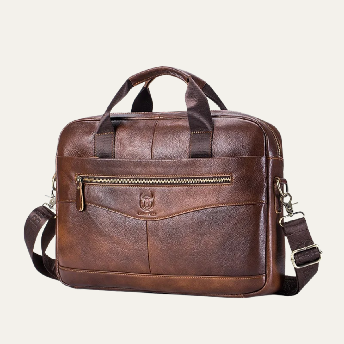 Bayonne Men's Leather Messenger Shoulder Bag