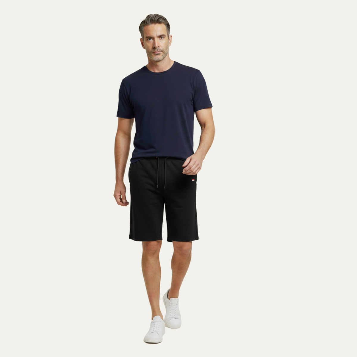 Axel | Men's Casual Cargo Shorts White