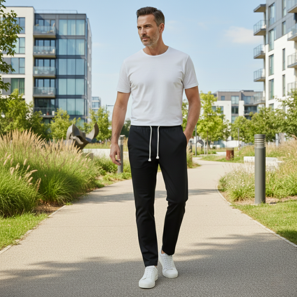 Dama Washington Axel men's relaxed fit sweatpants black drawstring - view 13