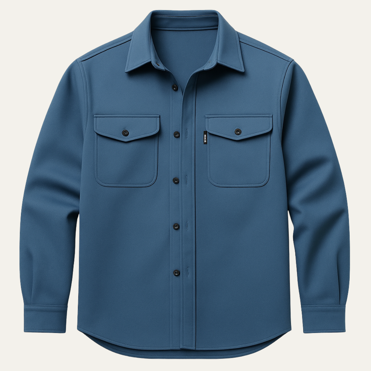 Bram | Men's Utility Overshirt Blue Button Up Casual Jacket