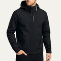 Dama Washington Isla men's rain jacket black waterproof hooded - front view