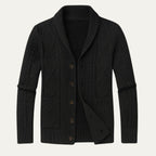 Dama Washington Rowan men's cashmere cardigan charcoal gray button up - view 4