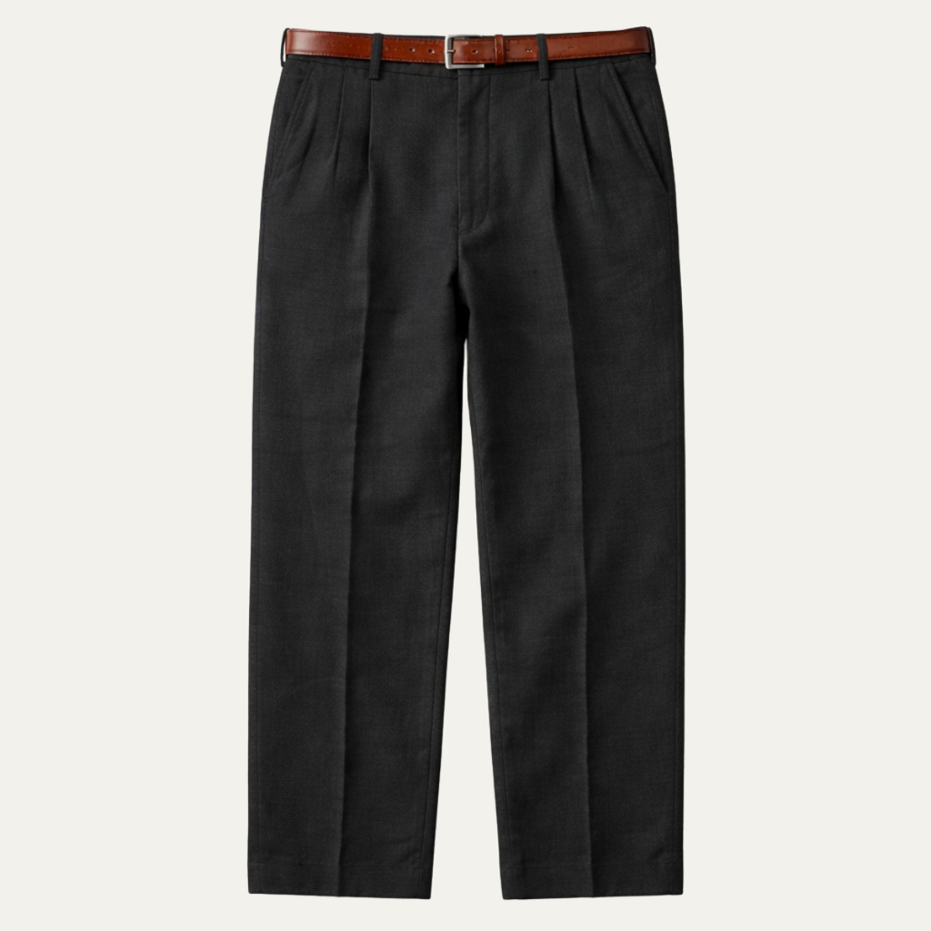 Dama Washington Axel men's pleated straight leg dress pants black - view 6