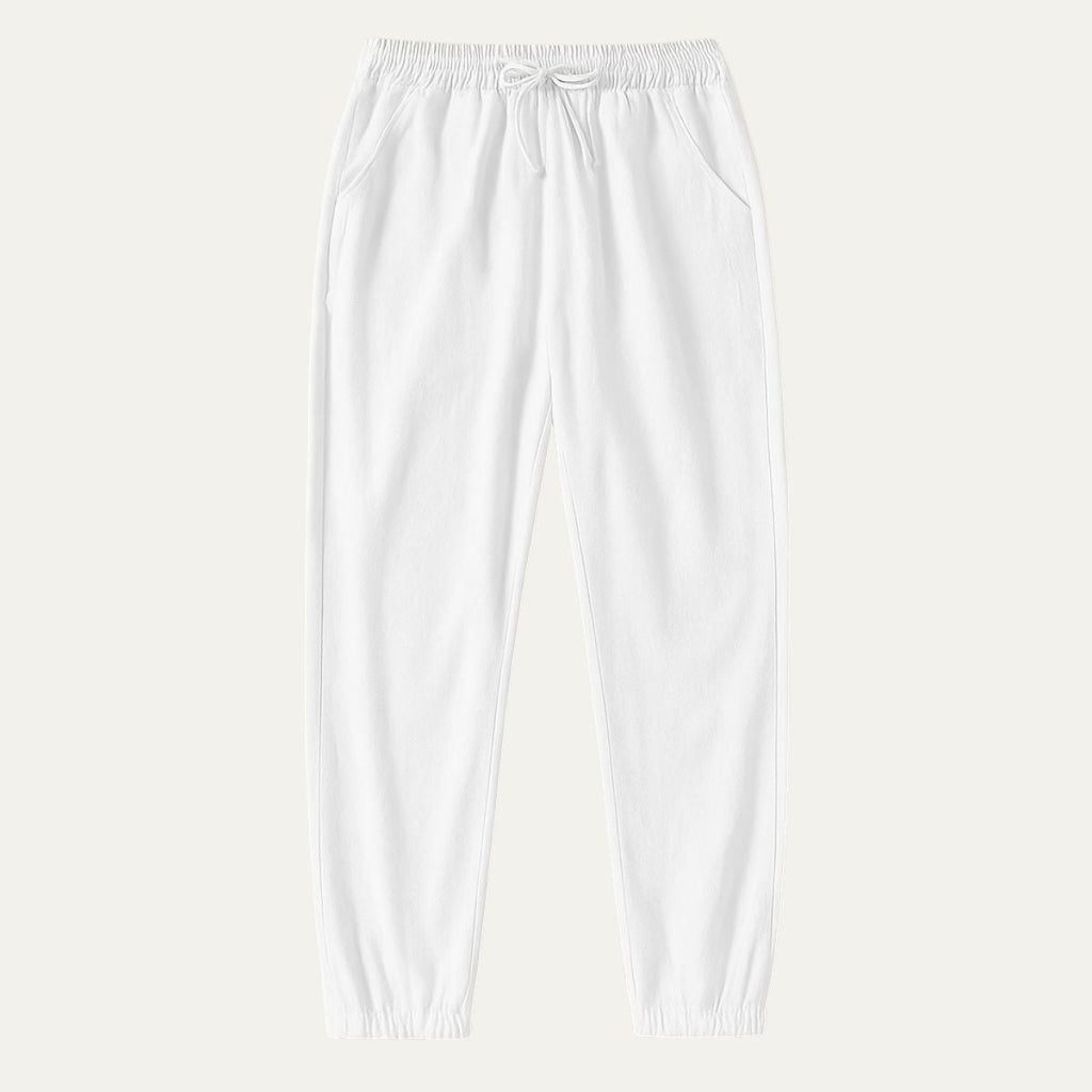 Dama Washington Axel men's linen joggers white lightweight summer pants - view 13