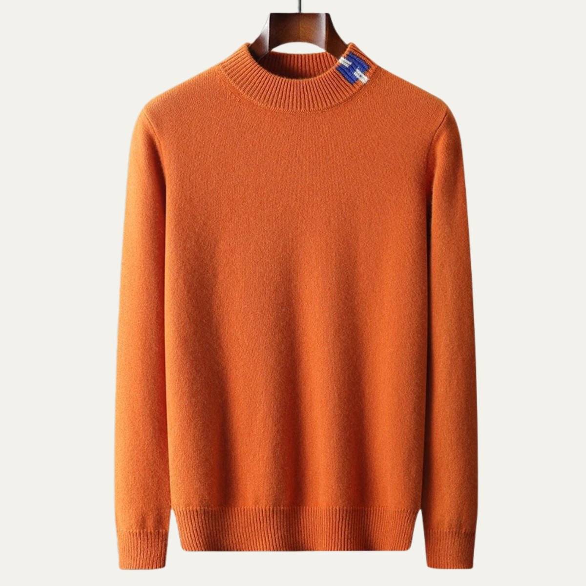 Mia | Men's Crew Neck Sweater Navy Blue Long Sleeve