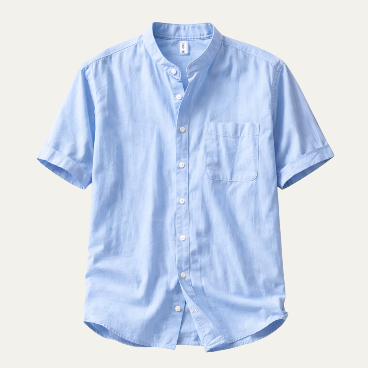 Blake | Men's Casual Short Sleeve Button Up Shirt Light Blue