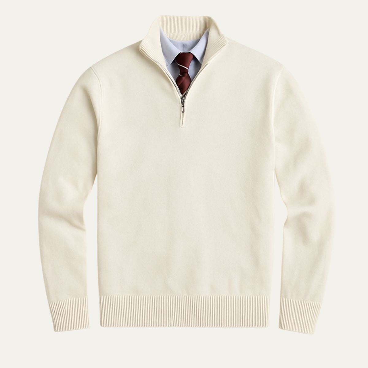 Voss | Men's Crew Neck Sweater Cream