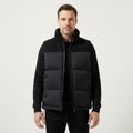 Dama Washington Axel men's quilted puffer vest black charcoal - front view