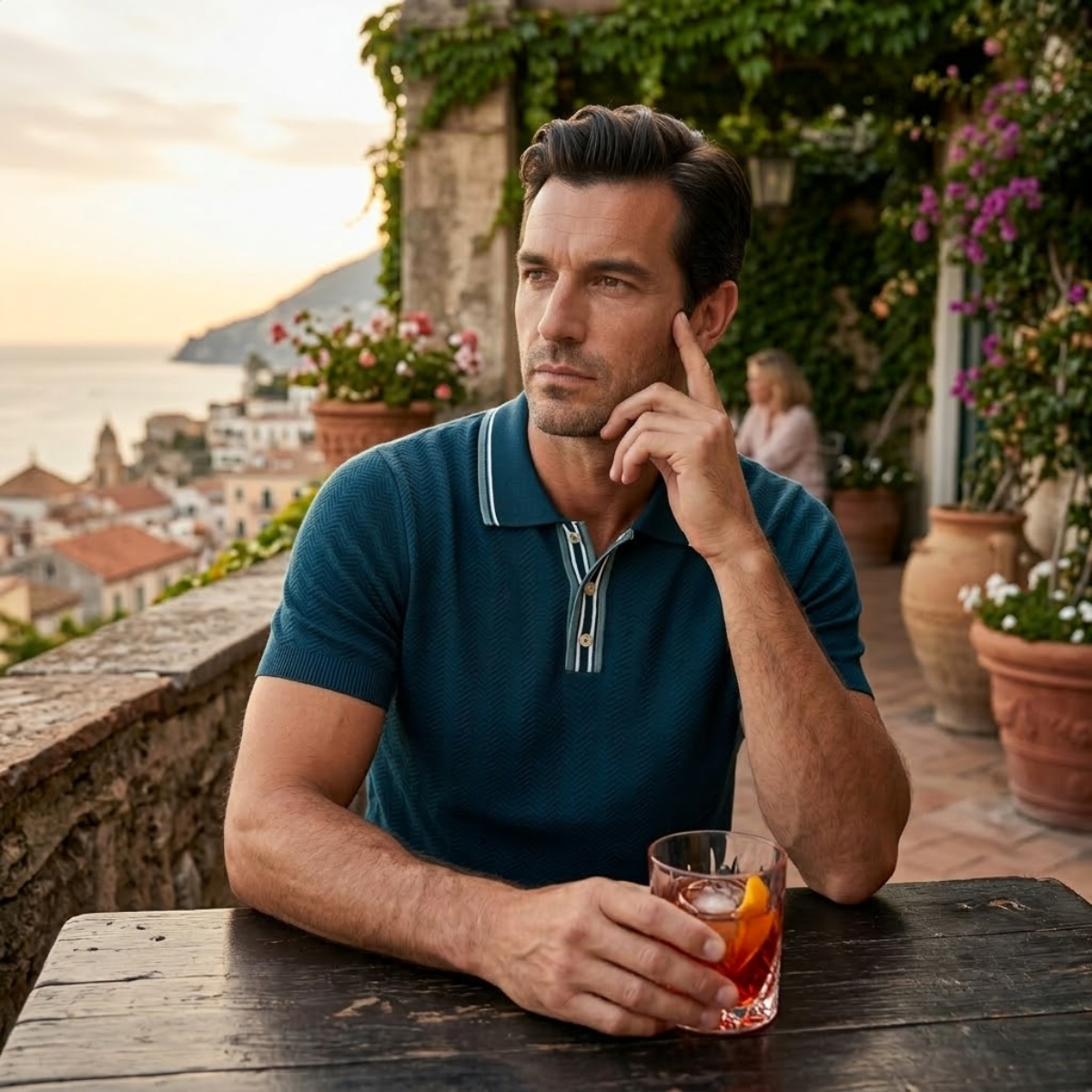 Tate | Men's Casual Polo Shirt Gray
