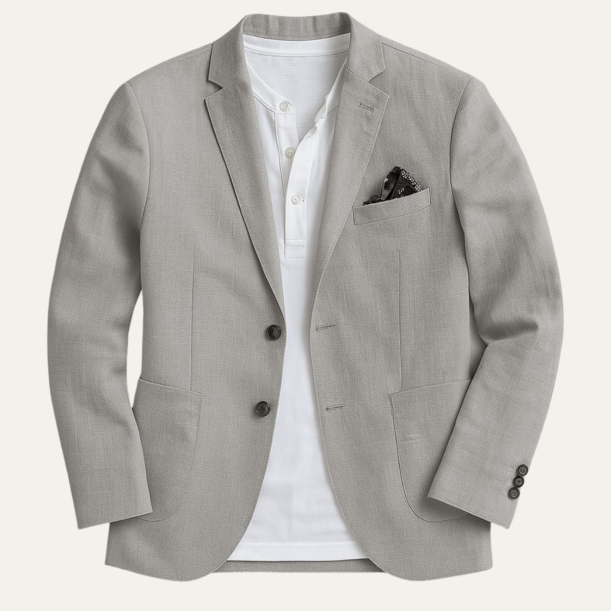 Callum | Men's Linen Cotton Blazer Beige