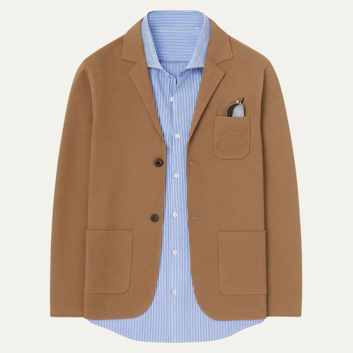 Axel | Men's Casual Blazer Gray Linen Single Breasted