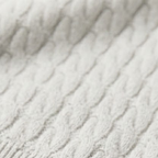 Dama Washington Kai men's textured knit polo shirt cream checkered collar - view 4