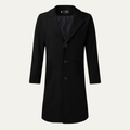 Dama Washington Bram men's double breasted wool blend overcoat black - view 9