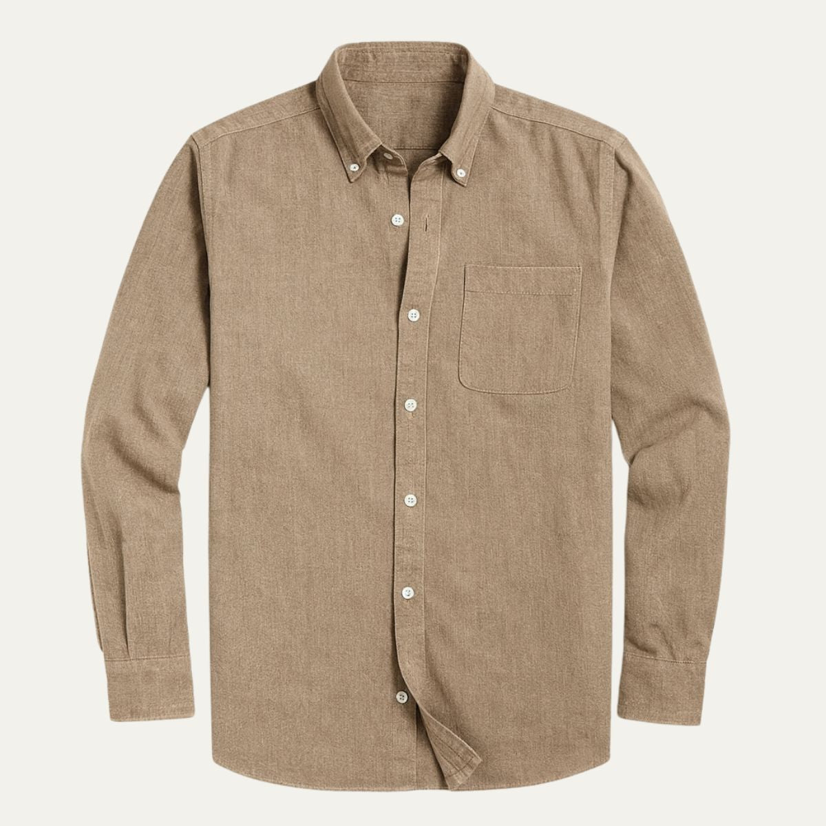 Arlo | Men's Button Up Shirt Black Long Sleeve Casual Oxford