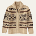 Dama Washington Sage men's argyle crew neck sweater cream brown - view 3