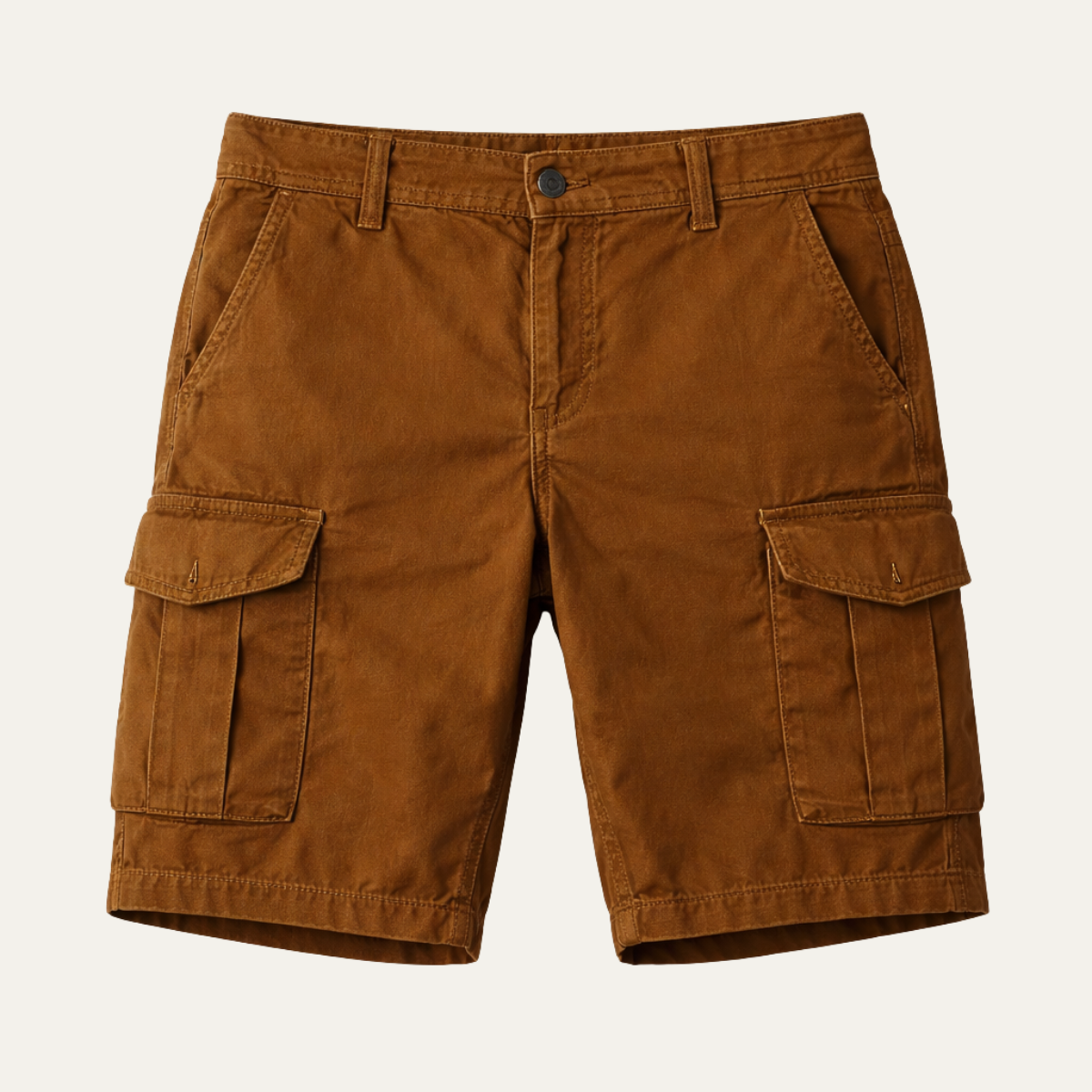 Kai | Men's Cargo Shorts Brown Utility Pockets