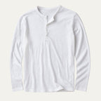 Dama Washington Bram men's long sleeve henley shirt olive green button placket - view 8