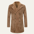 Dama Washington Hale men's double breasted wool coat camel - front view