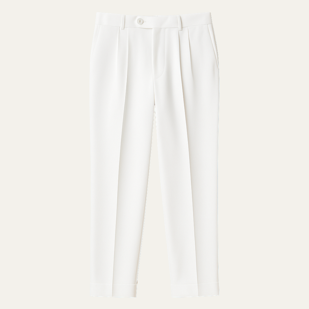 Dama Washington Axel men's pleated dress pants white - view 4