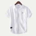 Dama Washington Blake men's short sleeve button up shirt white - view 2