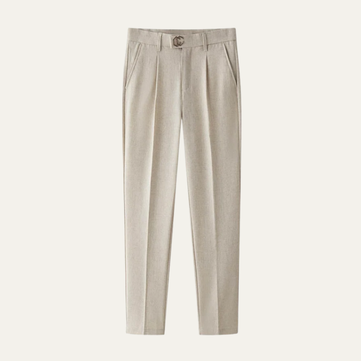 Orson | Men's Tailored Dress Pants Gray Pleated Straight Leg