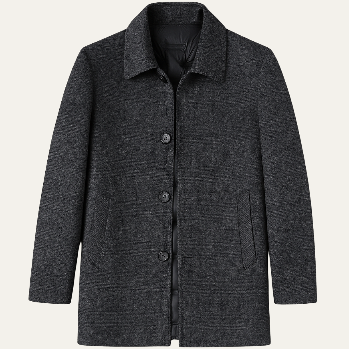 Callum | Men's Wool Down Hybrid Coat Gray
