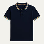 Dama Washington Thea men's striped polo shirt white teal - view 6