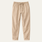 Dama Washington Kai men's relaxed linen pants beige wide leg - view 7