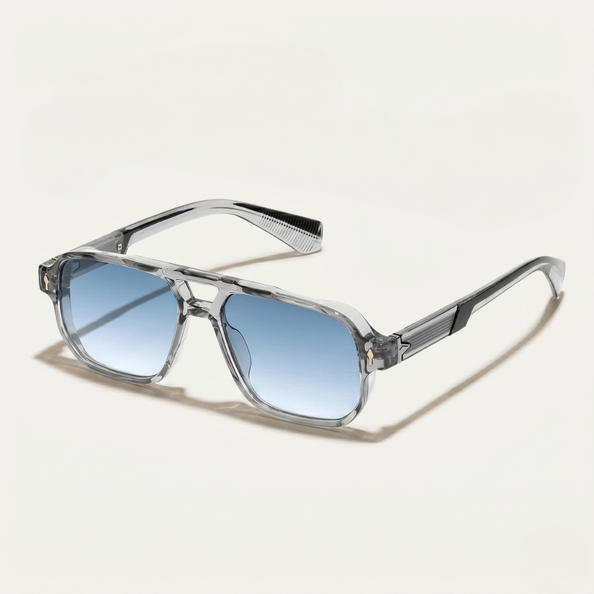 Portsmouth Men's Transparent Square Sunglasses