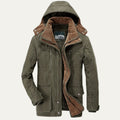 Dama Washington Arden men's utility jacket olive green sherpa lined - view 10
