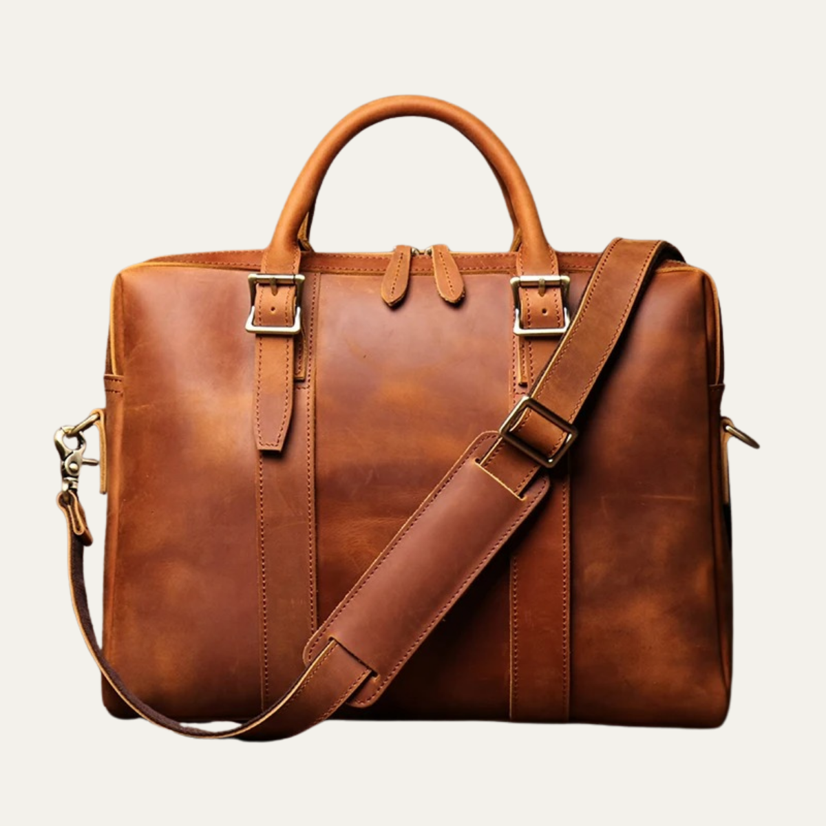 Cabourg Men's Genuine Leather Business Bag