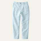 Dama Washington Rhys men's linen pants light blue straight leg ankle - view 8
