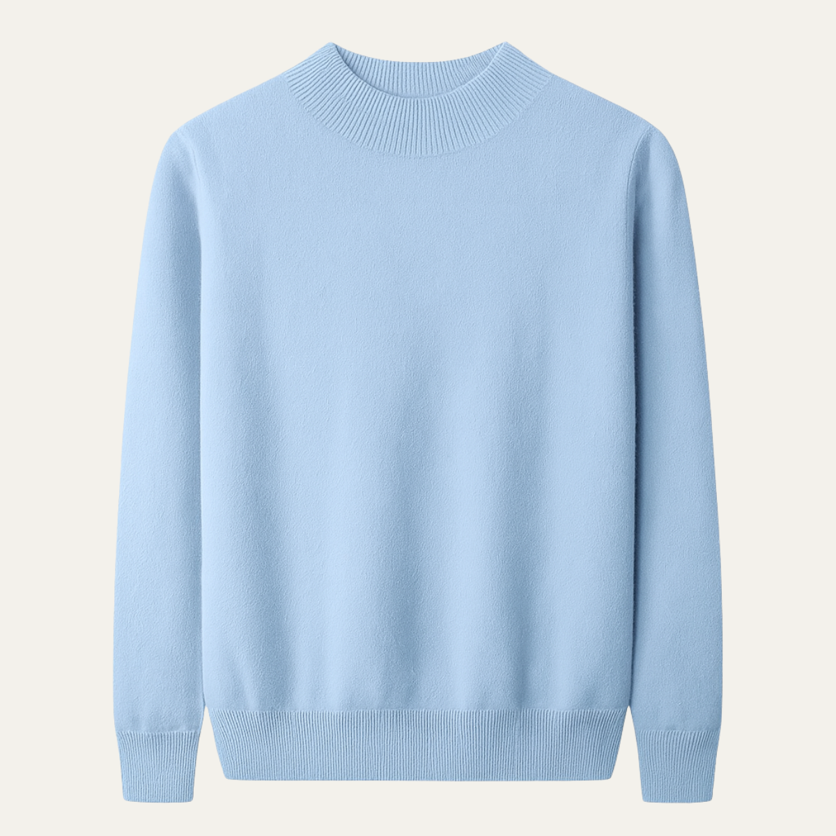 Beau | Men's Crew Neck Sweater Light Blue