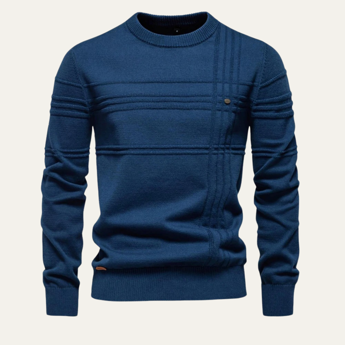 Dama Washington Rhys men's crew neck sweater cream cable knit - view 2